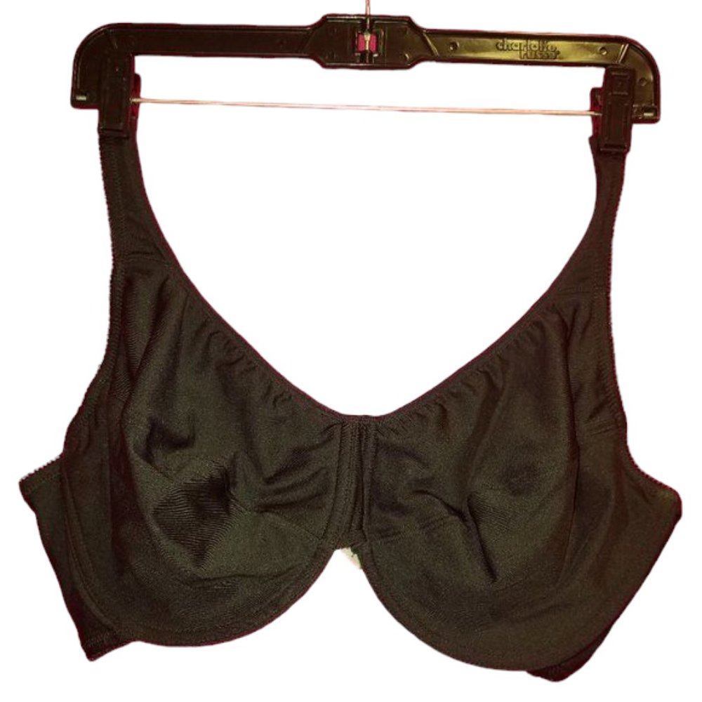 Fruit of the Loom -  Black Full Figure Fit for Me Underwire 44D Bra